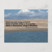 G. D. Boardman Inspirerend Quote "Zaai een act" Briefkaart (Voorkant)