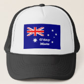 G-day Mate & Australian Flag mode / Australië Trucker Pet (Voorkant)
