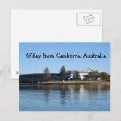 G-day uit Canberra, Australië Briefkaart (Voorkant / Achterkant)