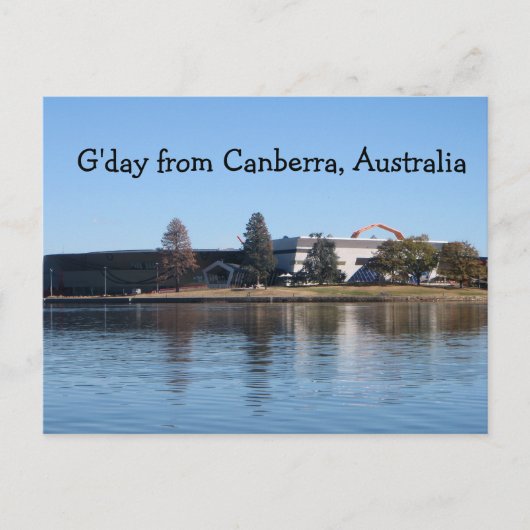 G-day uit Canberra, Australië Briefkaart (Voorkant)
