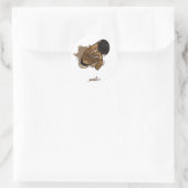 "G" de Sticker! Ronde Sticker (Tas)