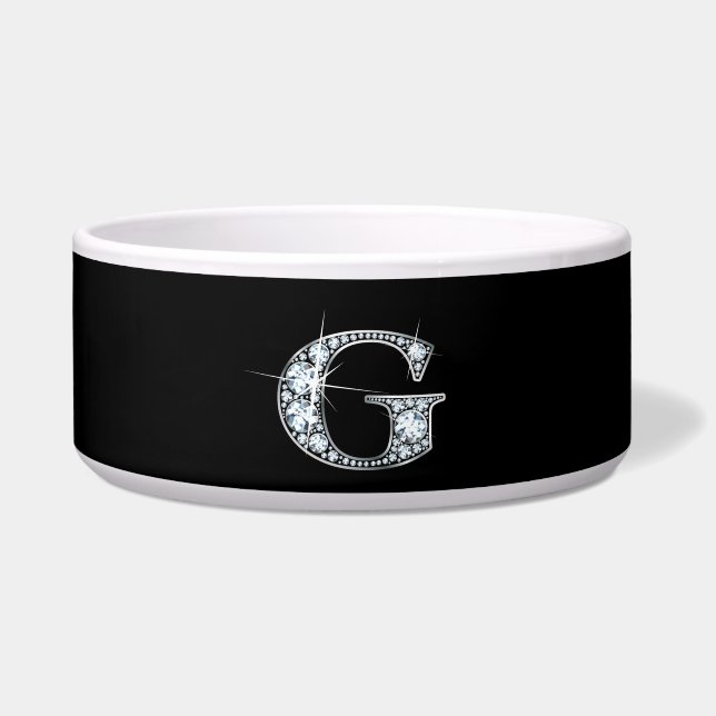 G "Diamond Bling" Pet Bowl Voerbakje (Voorkant)
