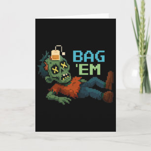 G em Pixel Zombie Thee G Halloween Npc Gamer Meme  Kaart