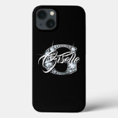 G Faux Diamond Bling Monogram Case-Mate iPhone Case (Achterkant)