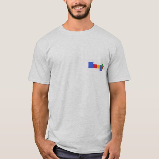 G Favicon in blockyvision T-shirt (Voorkant)