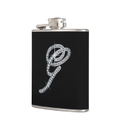G-fles met "diamanten" voor script heupfles (Links)