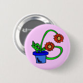 G - Flowers Monogram Button (Voorkant /achterkant)