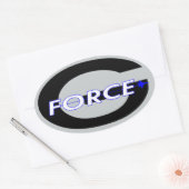 G Force Black Ovale Sticker (Envelop)