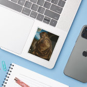 G.G. Savoldo: Heilige Maria Magdalena bij het Graf Sticker (Laptop met iPhone)