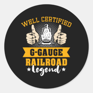 G-Gauge Railroad grootschalige modeltreinen Ronde Sticker