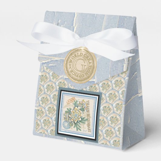 G Gele kweekbloem voor Kantoor Bedankdoosjes (Voorkant Zijde)