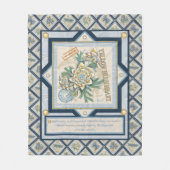 G Gele kweekbloem voor Kantoor Fleece Deken (Voorkant)