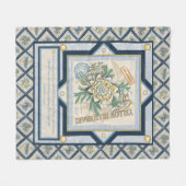 G Gele kweekbloem voor Kantoor Fleece Deken (Voorkant (Horizontaal))