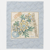 G Gele kweekbloem voor Kantoor Fleece Deken (Voorkant)