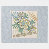 G Gele kweekbloem voor Kantoor Fleece Deken (Voorkant (Horizontaal))