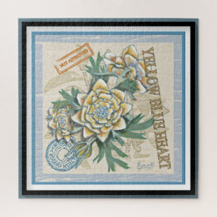 G Gele kweekbloem voor Kantoor Legpuzzel