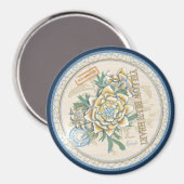 G Gele kweekbloem voor Kantoor Magneet (Voorkant / Achterkant)