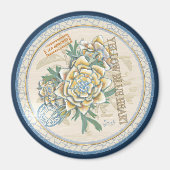 G Gele kweekbloem voor Kantoor Magneet (Voorkant)