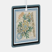 G Gele kweekbloem voor Kantoor Metalen Ornament (Voorkant Rechts)