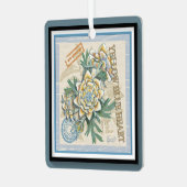 G Gele kweekbloem voor Kantoor Metalen Ornament (Voorkant links)