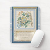 G Gele kweekbloem voor Kantoor Muismat (Met muis)