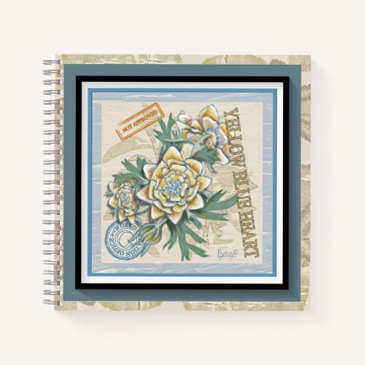 G Gele kweekbloem voor Kantoor Notitieboek (Voorkant)