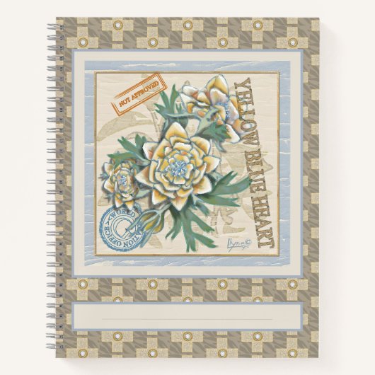 G Gele kweekbloem voor Kantoor Notitieboek (Voorkant)