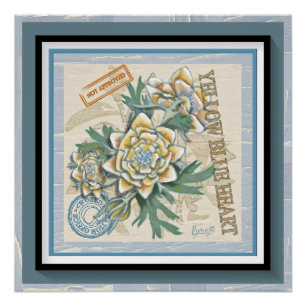 G Gele kweekbloem voor Kantoor Perfect Poster