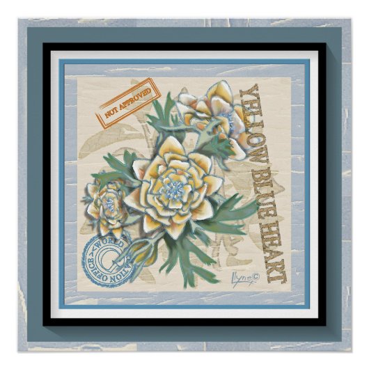 G Gele kweekbloem voor Kantoor Perfect Poster (Voorkant)