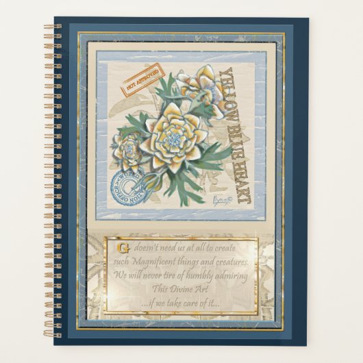 G Gele kweekbloem voor Kantoor Planner (Voorkant)