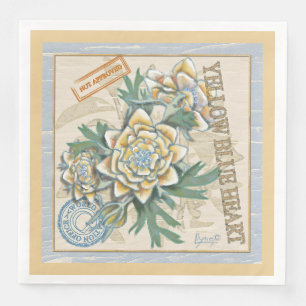 G Gele kweekbloem voor Kantoor Servet