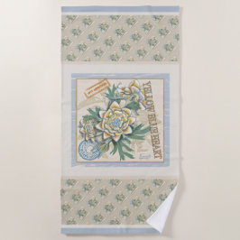 G Gele kweekbloem voor Kantoor Strandlaken