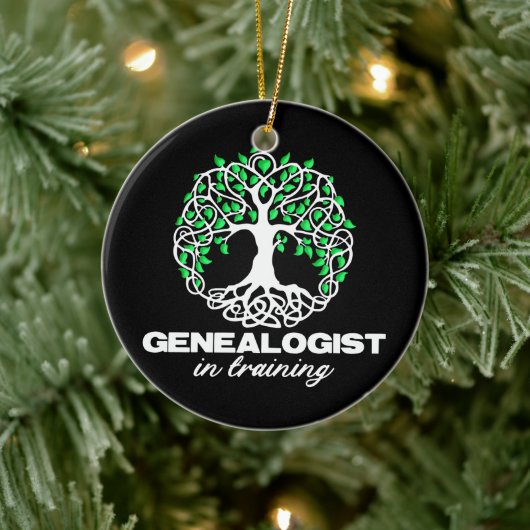 G genealogiestudent Humoristische geschenken voor  Keramisch Ornament (Boom)