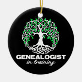 G genealogiestudent Humoristische geschenken voor  Keramisch Ornament (Voorkant)