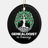 G genealogiestudent Humoristische geschenken voor  Keramisch Ornament (Links)