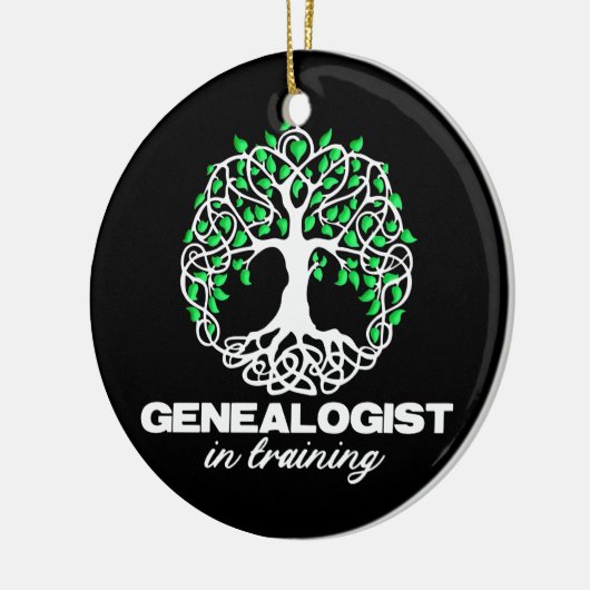 G genealogiestudent Humoristische geschenken voor  Keramisch Ornament (Links)