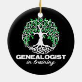 G genealogiestudent Humoristische geschenken voor  Keramisch Ornament (Achterkant)