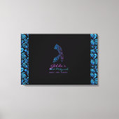 G - Gimel Hebreeuws Letter Bat Mitzvah Sign-In Boa Canvas Afdruk (Voorkant)