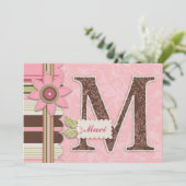 G Girl Invitation Card M Kaart (Staand voorkant)