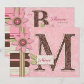 G Girl Invitation Card M Kaart (Voorkant / Achterkant)