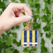 G Golf Nautical Signal Flag + Jouw naam Sleutelhanger (Hand)