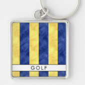 G Golf Nautical Signal Flag + Jouw naam Sleutelhanger (Voorkant)