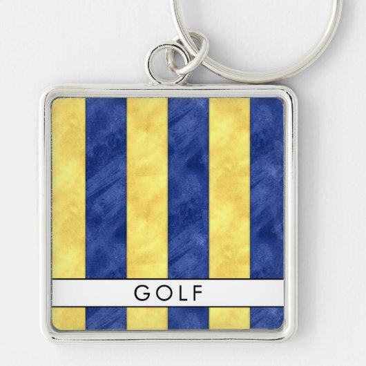 G Golf Nautical Signal Flag + Jouw naam Sleutelhanger (Voorkant)