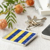 G Golf Waterverf Nautical Signal Maritime Vlag Sleutelhanger (Zijkant)