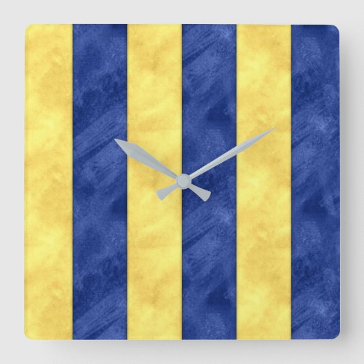 G Golf Waterverf Nautical Signal Maritime Vlag Vierkante Klok (Voorkant)