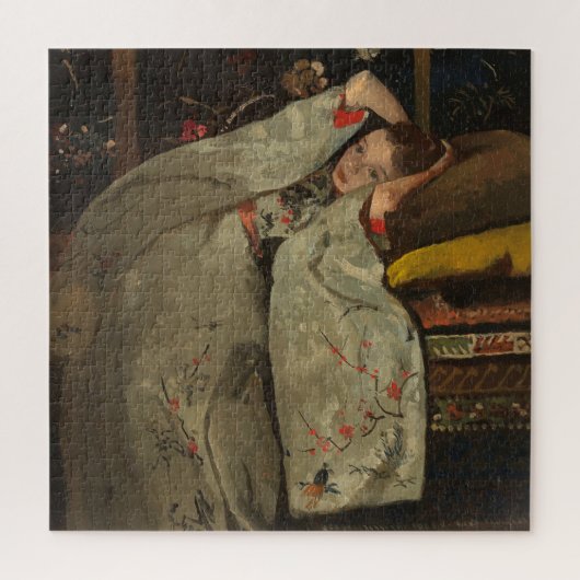 G.H. Breitner, Meisje in een witte Kimono - Fine A Legpuzzel (Verticaal)