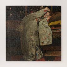 G.H. Breitner, Meisje in een witte Kimono - Fine A