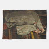 G.H. Breitner, meisje in een witte Kimono - Fine A Theedoek (Horizontaal)
