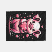 G Holding Heart Valentines Day Cute Valentine 1  Fleece Deken (Voorkant (Horizontaal))