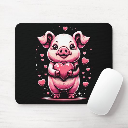 G Holding Heart Valentines Day Cute Valentine 1  Muismat (Met muis)